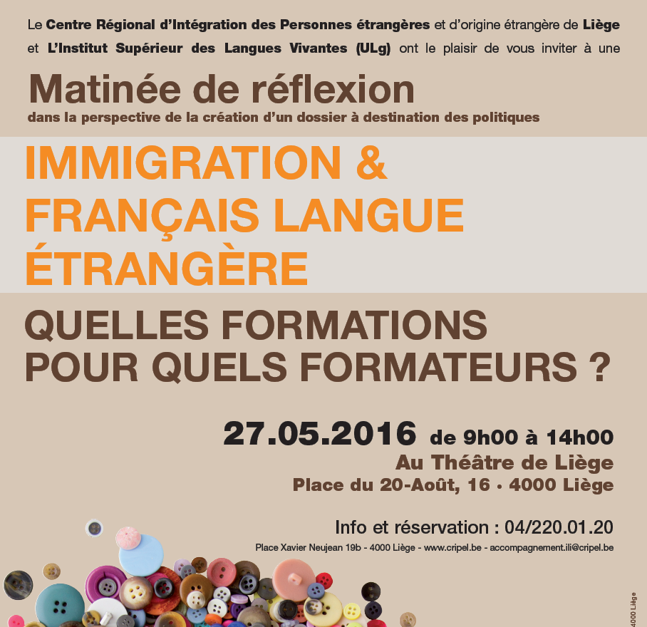EXPO « Pourquoi l'immigration ? » à la Haute Ecole de la Province de Liège  – Du 15 au 26 novembre – CRIPEL